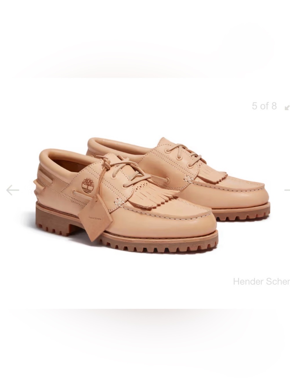 Hender Scheme Timberland Shoes Boat Deck Loafer Mens Fine Japanese Leather.